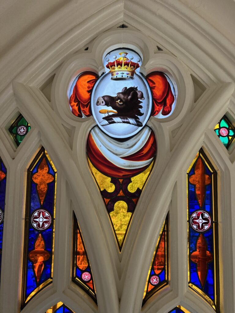 Details of the Grand Staircase stained glass